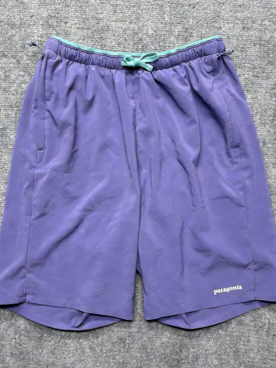 Patagonia Other - Patagonia Multi Trails Shorts Mens Small 8" Lavender Lined 57602 Teal Trim